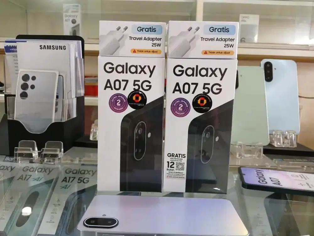Samsung A07 5G RAM 6+6/128GB,6000mAh,Baru segel Garansi resmi 2 tahun