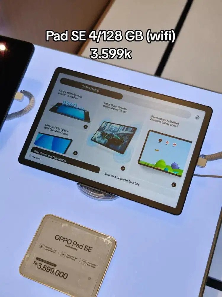 OPPO Pad SE 128GB - cash, kredit cukup KTP, tukar-tambah, spaylater