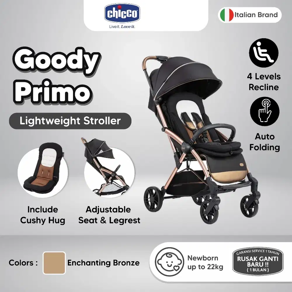 CHICCO Stroller Goody Primo - Enchanting Bronze