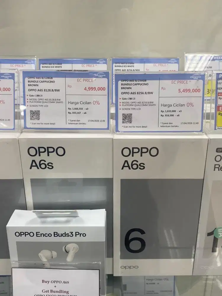 Oppo A6s 8/128GB | 8/256GB Bundle Cappucino Brown