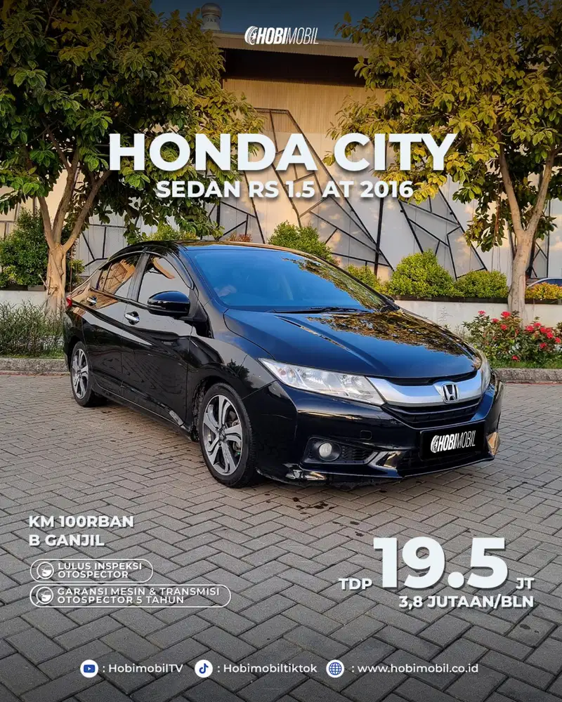 Honda city RS at 2016 garansi mesin transmisi 5th