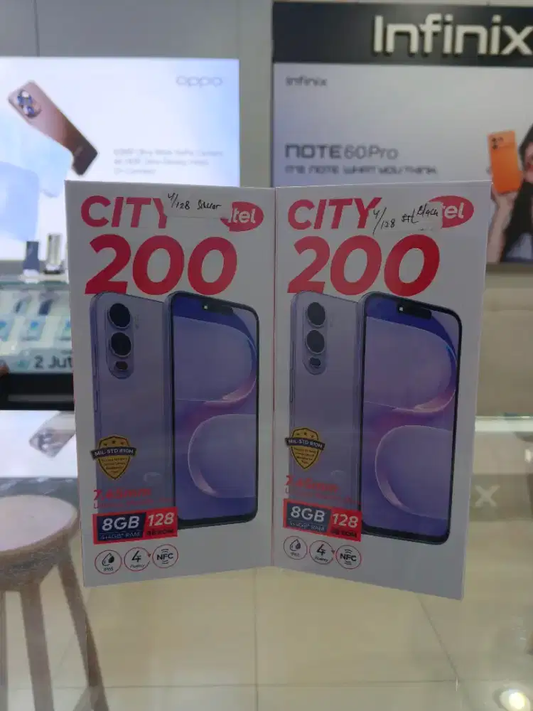 Itel citty 200 4/128gb Garansi Resmi