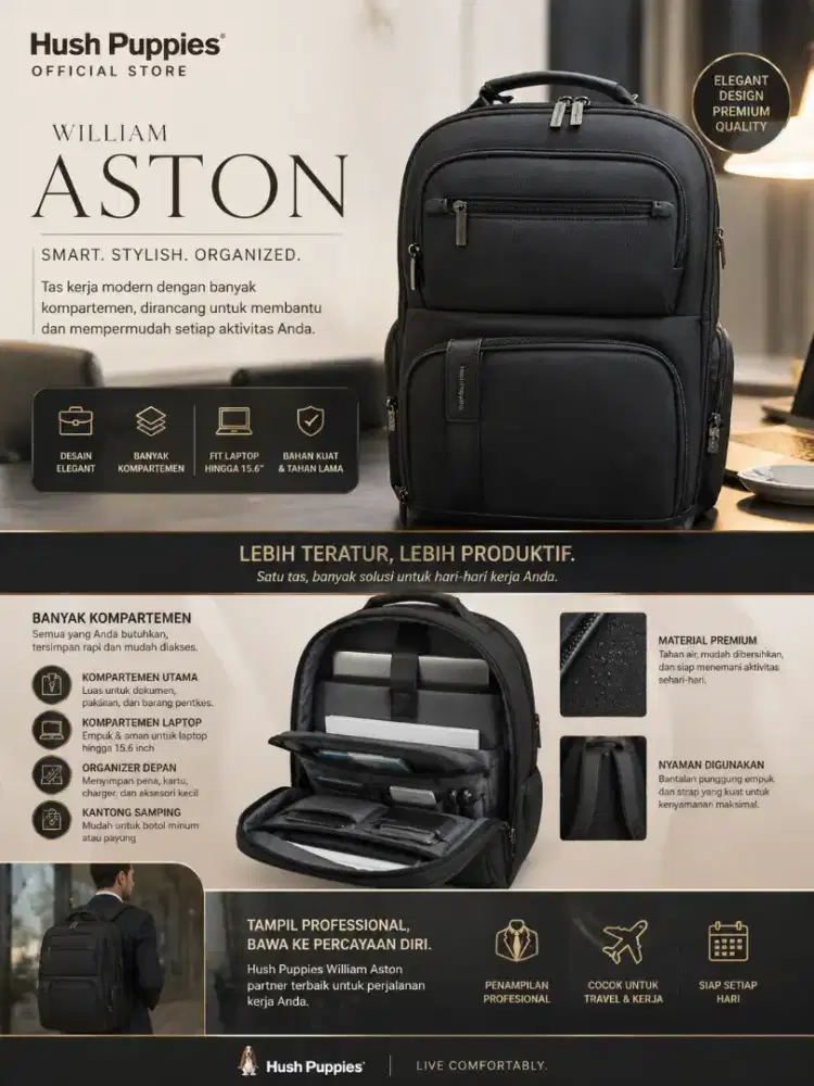 Back pack Hush puppies Aston