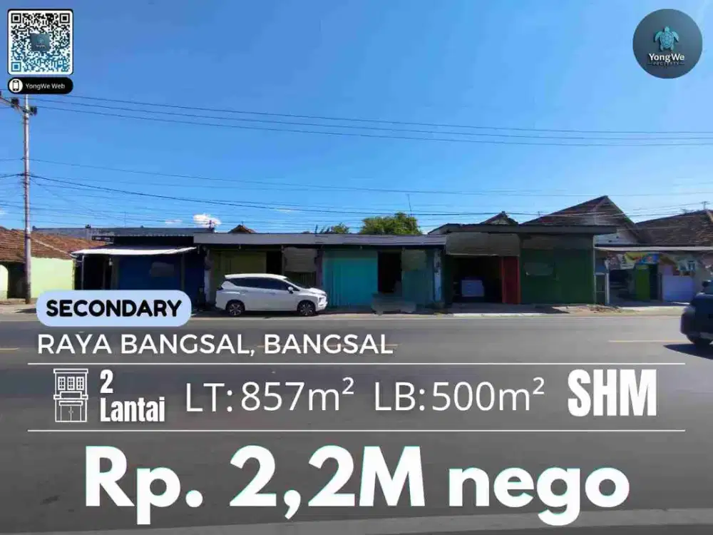 Jual 5 Ruko Bangsal Hitung Tanah Di Mojokerto