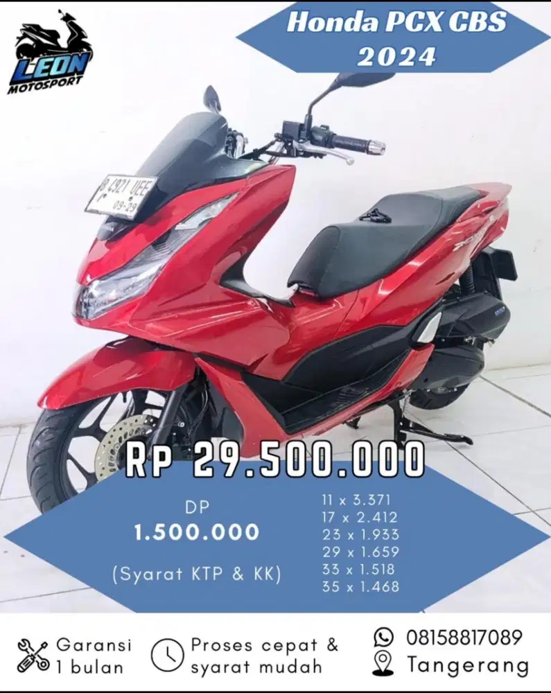 PCX CBS 2024, jual beli motor seken