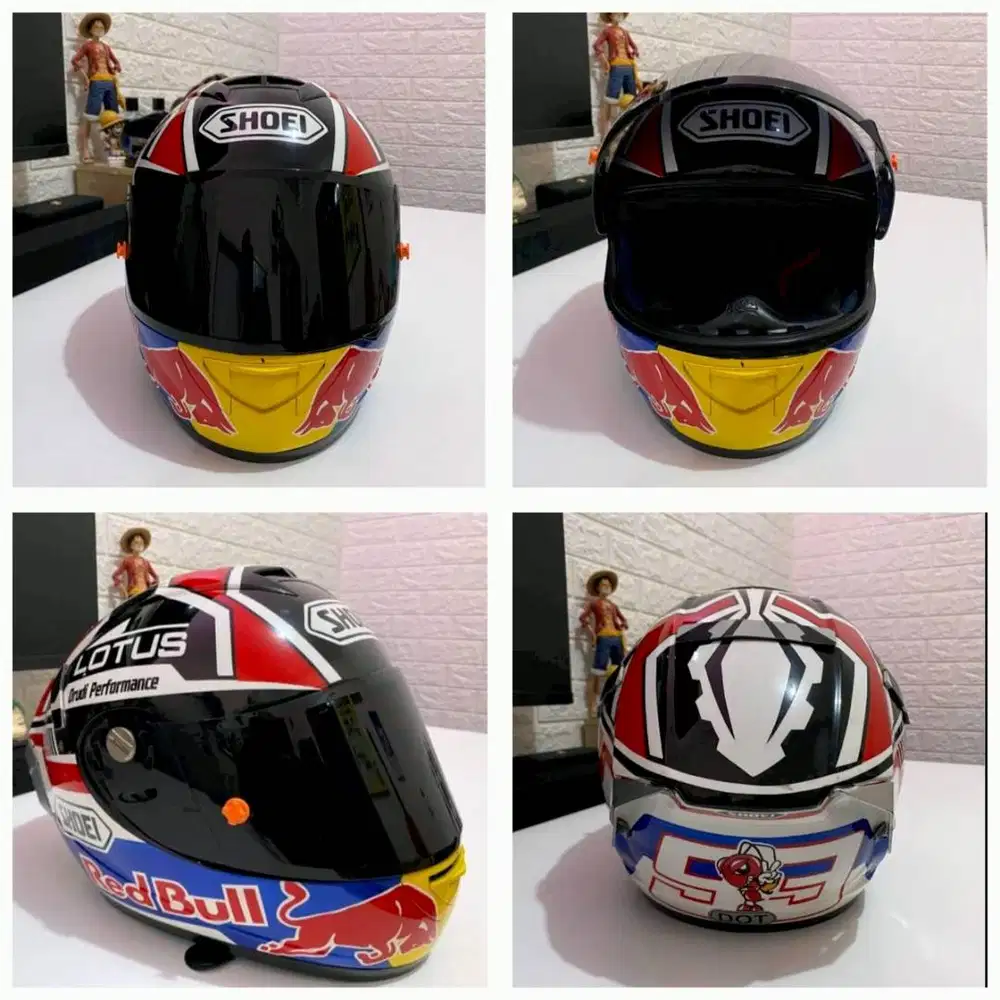 Helm Shoei X14 Motegi 93 Marc Marquez Red Bull Repaint | Size L Fit XL