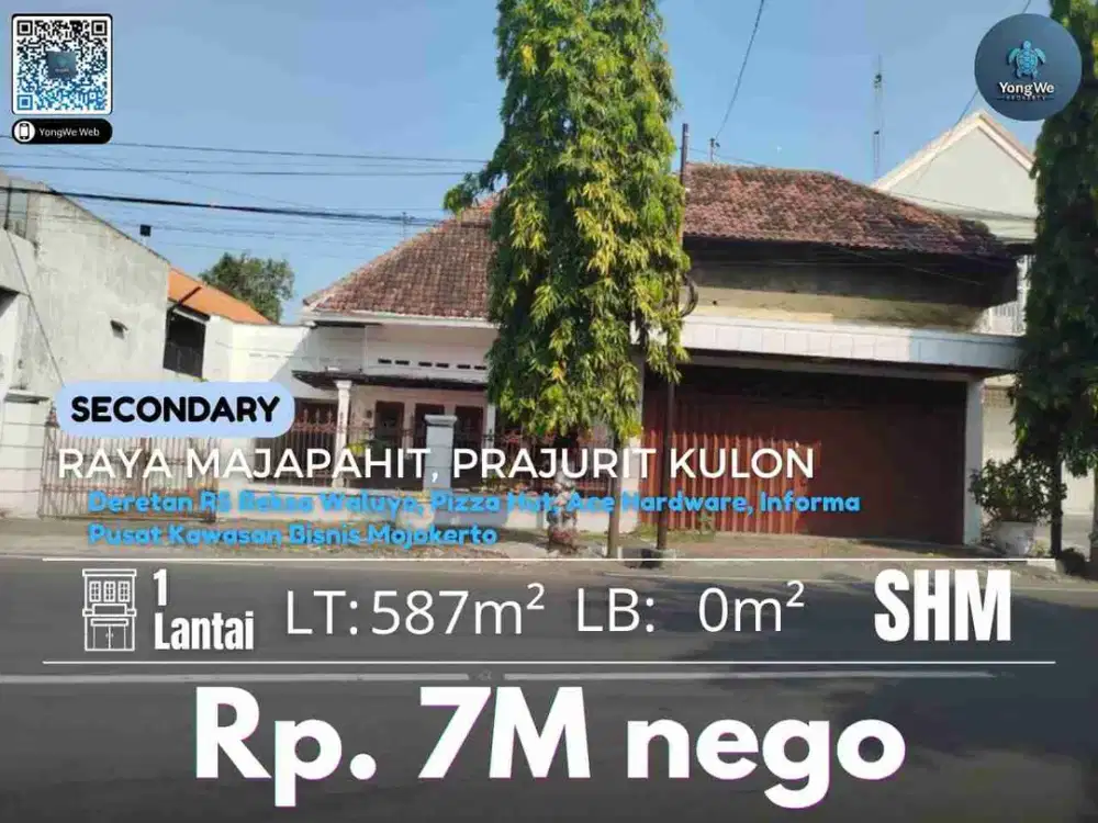 Jual Rumah Hitung Tanah Ngantong Raya Majapahit Mojokerto