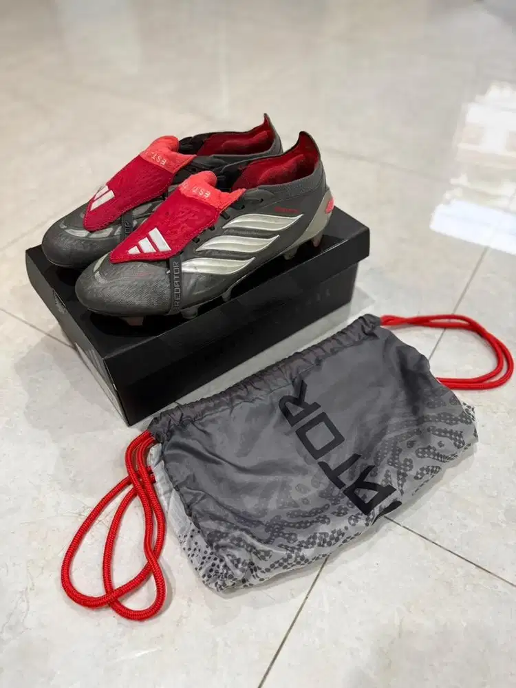 Sepatu Bola Adidas Predator 26 Elite FT FG Finishers Steel Pack