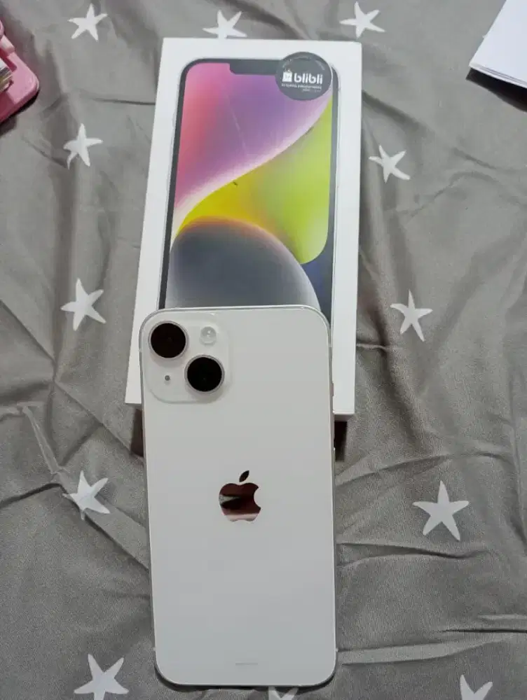iPhone 14 starlight 128 resmi