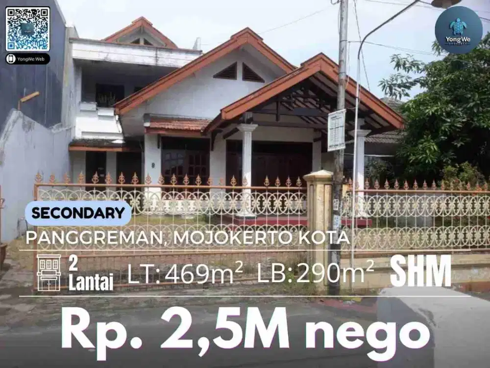 Jual Rumah Second Panggreman Mojokerto Kota