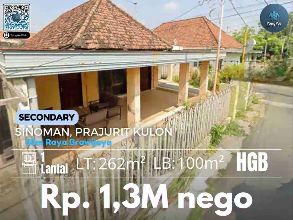 Jual Rumah Second Murah Sinoman Mojokerto Kota