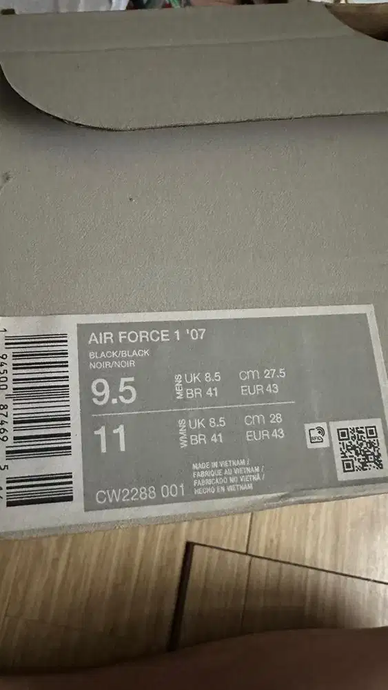 Nike air force 1 black