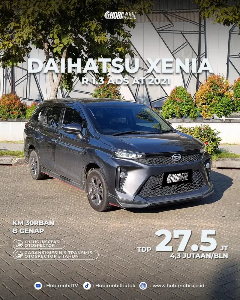 Daihatsu Xenia R 1.3 ada at 2021 Pmk 2022 garansi mesin transmisi 5th
