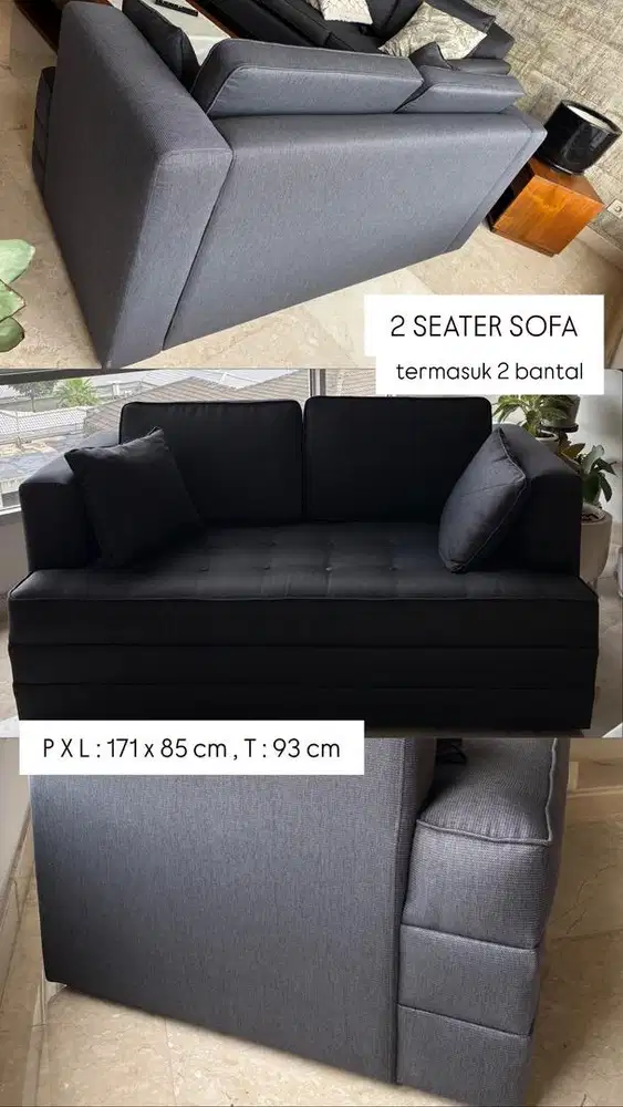 2 SEATER SOFA BEKAS
