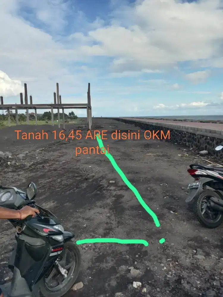 BU CEPAT!! Tanah 16,45 Are Tepi Pantai Kusamba SHM 2.1M NEGO