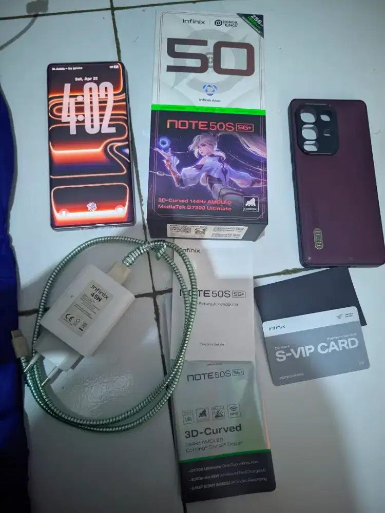 Infinix note 50s 5G ram 8/256gb fullset