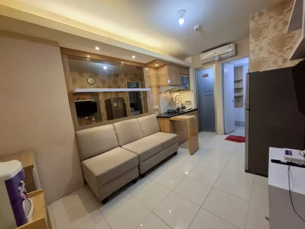 Disewakan ini 2BR fullfurniss lantai rendah Bassura city