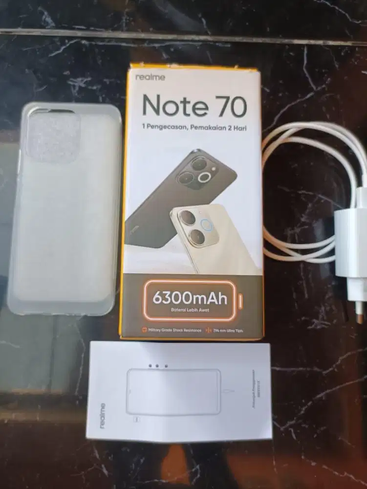 Realme note 70 new no cacat kondisi lengkap