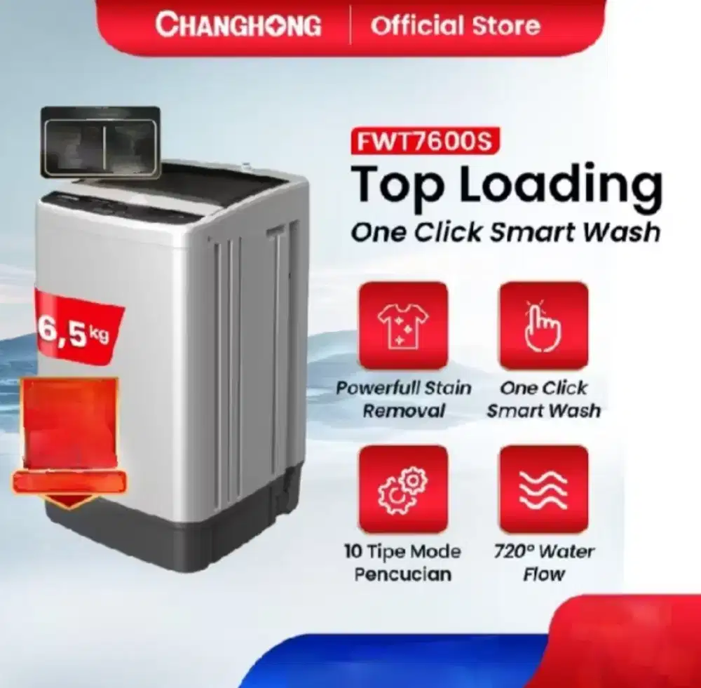 MESIN CUCI 1 TABUNG CHANGHONG FWT7600S