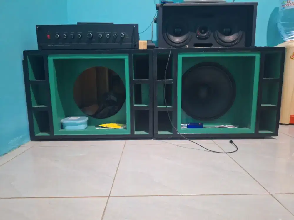 Box kosongan SPL 12 inch single x 2 . Mulus