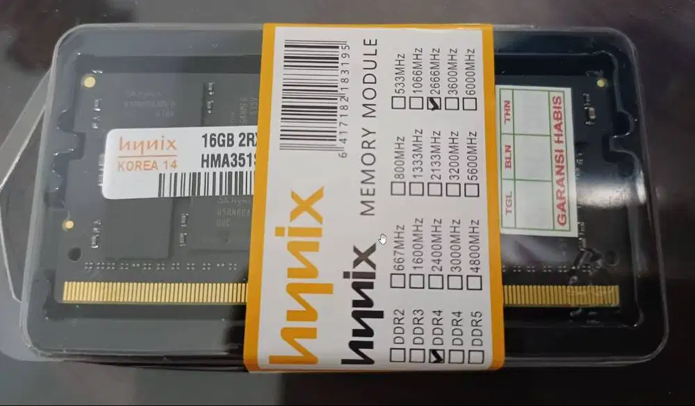 RAM Laptop SODIMM Hynix DDR4 16GB