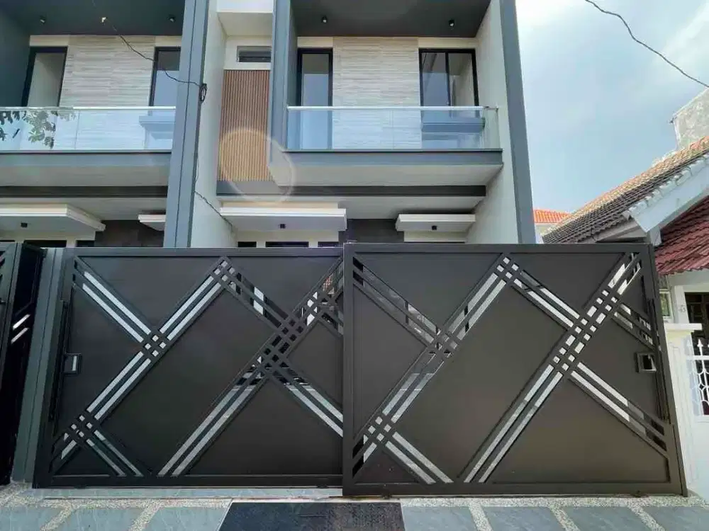 manyar tirtoyoso jual rumah 2 lantai new gres modern minimalis