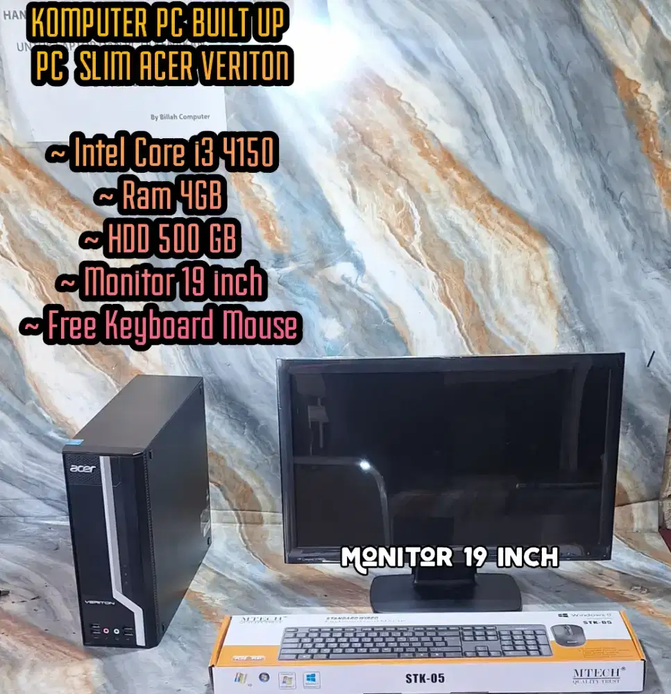 KOMPUTER PC BUILT UP ACER VERITON SEPAKET PC DESIGN