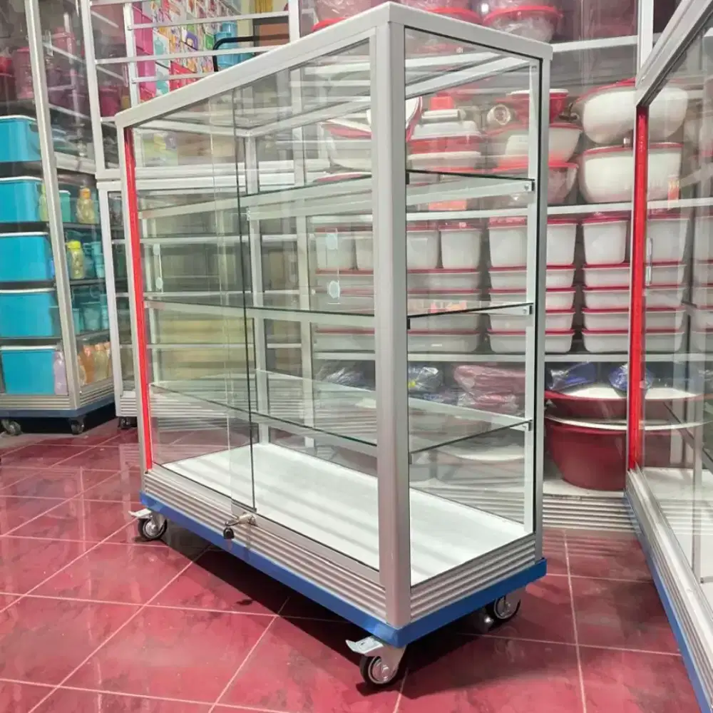 Etalase 1Mx1M || Pakai RODA BESAR + KUNCI