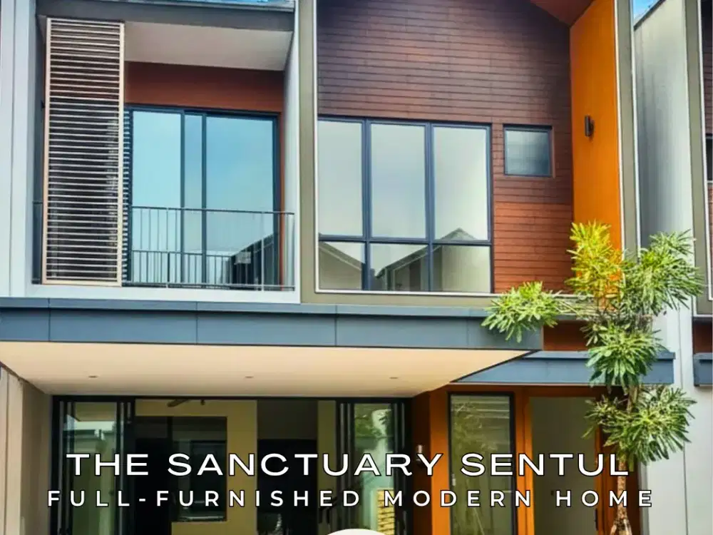 Rumah Modern Asri 2Lt Furnished Siap Huni di The Sanctuary Sentul