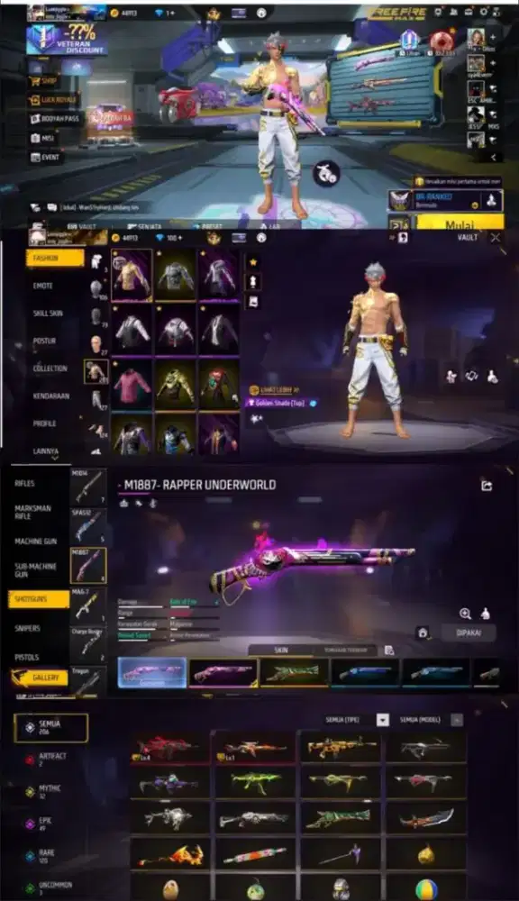 JUAL AKUN FREE FIREE AMAN DAN AMNAH