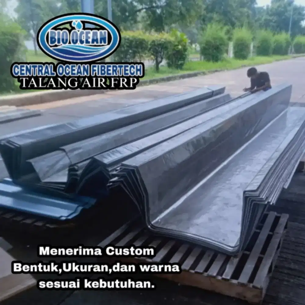 ​Jual Talang Fiberglass Custom – Harga Per Meter–Bahan FRP Berkualitas
