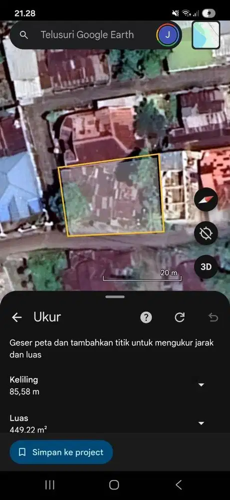 DIJUAL TANAH + RUMAH SHM 449m2 SUDIANG MAKASSAR DEKAT BANDARA - 800 JT