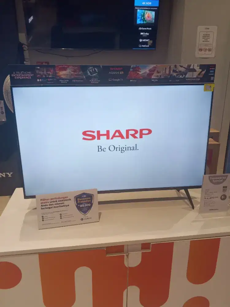 Jual TV SHARP AQUOS 4K 43 inch Google TV.