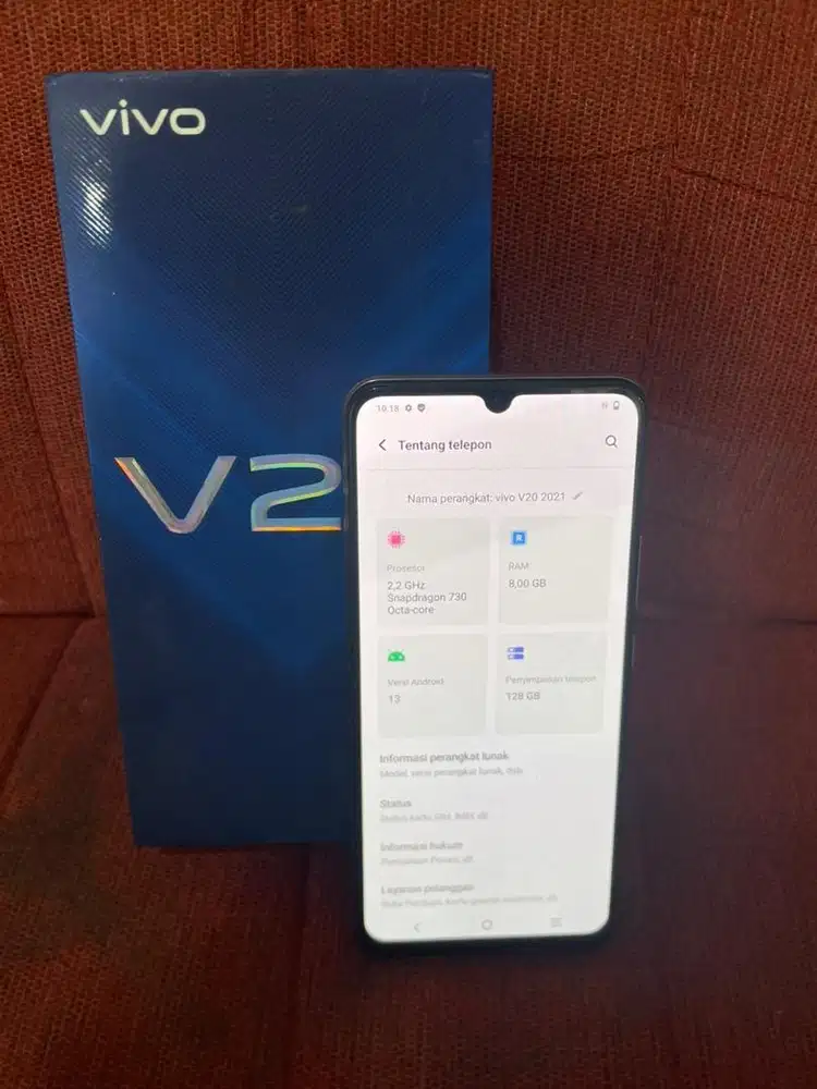 vivo v20 8/128  fullset