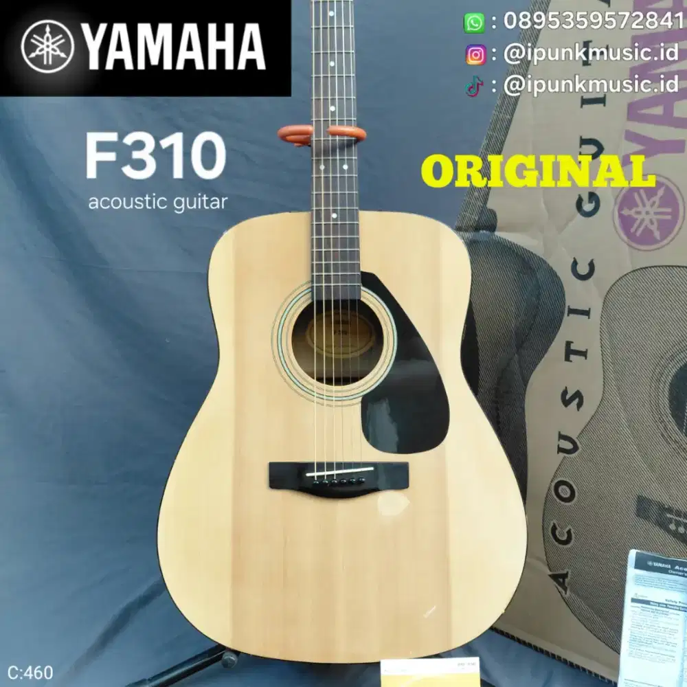 Yamaha F310 Original Gitar akustik jumbo bonus senar Baru string