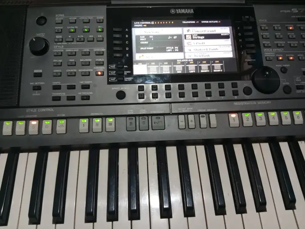 DIJUAL YAMAHA ARRANGER PIANO KEYBOARD PSR S770 QBORD PERS S 770 MANTUL