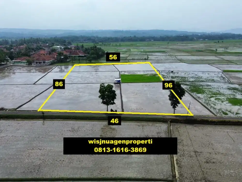 Sawah Produktif SHM Akses Mobil dekat Tugu Kuda Kosong Sukaluyu Cianjur