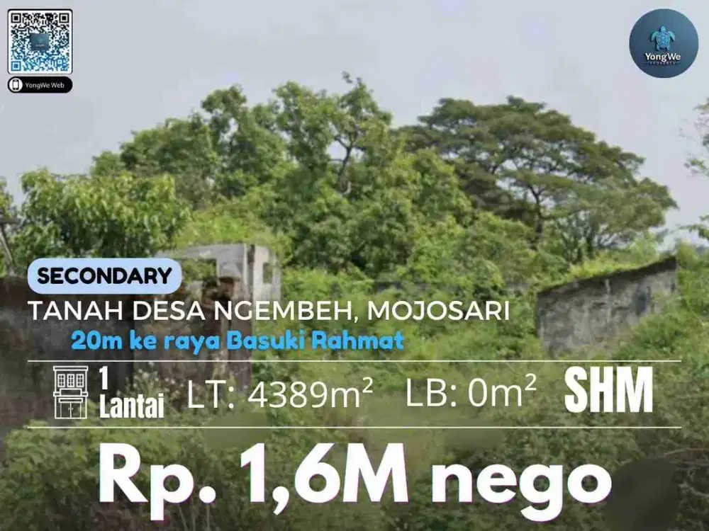 Jual Tanah Desa Ngembeh Mojosari Mojokerto