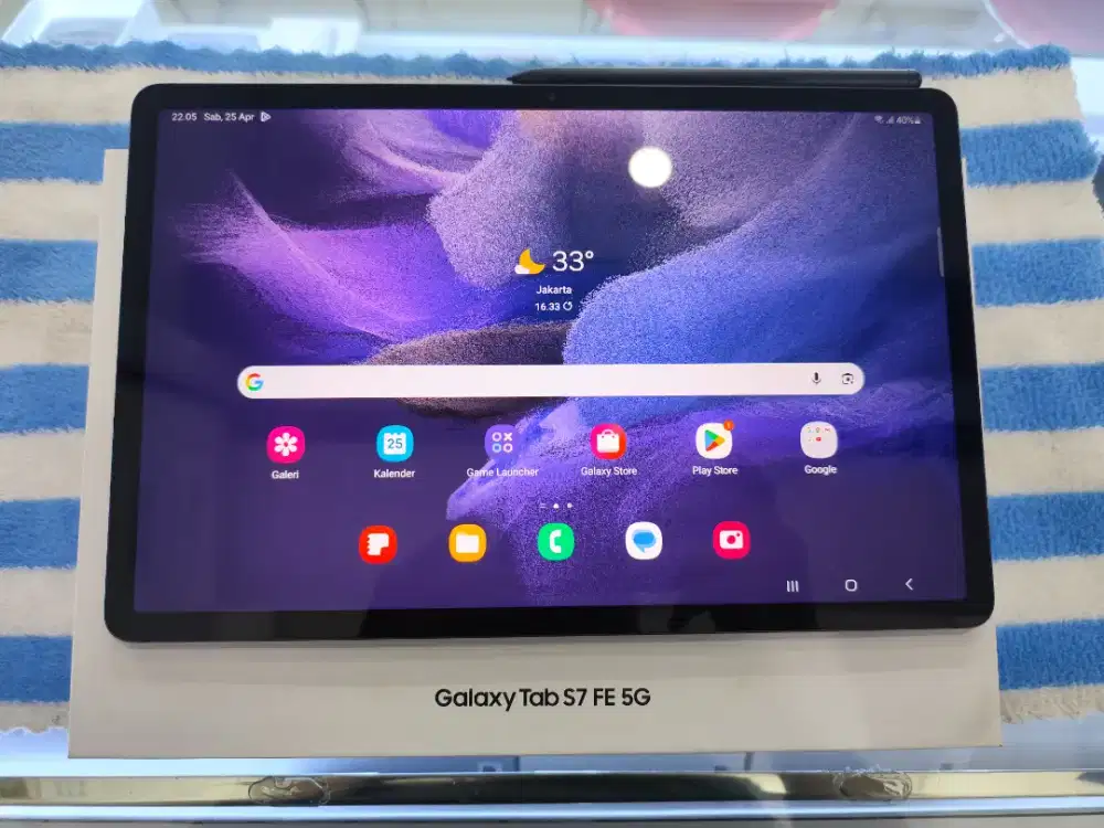 Hp Second Samsung Galaxy TAB S7 FE 5G Ram 6/128GB Resmi SEIN Lengkap