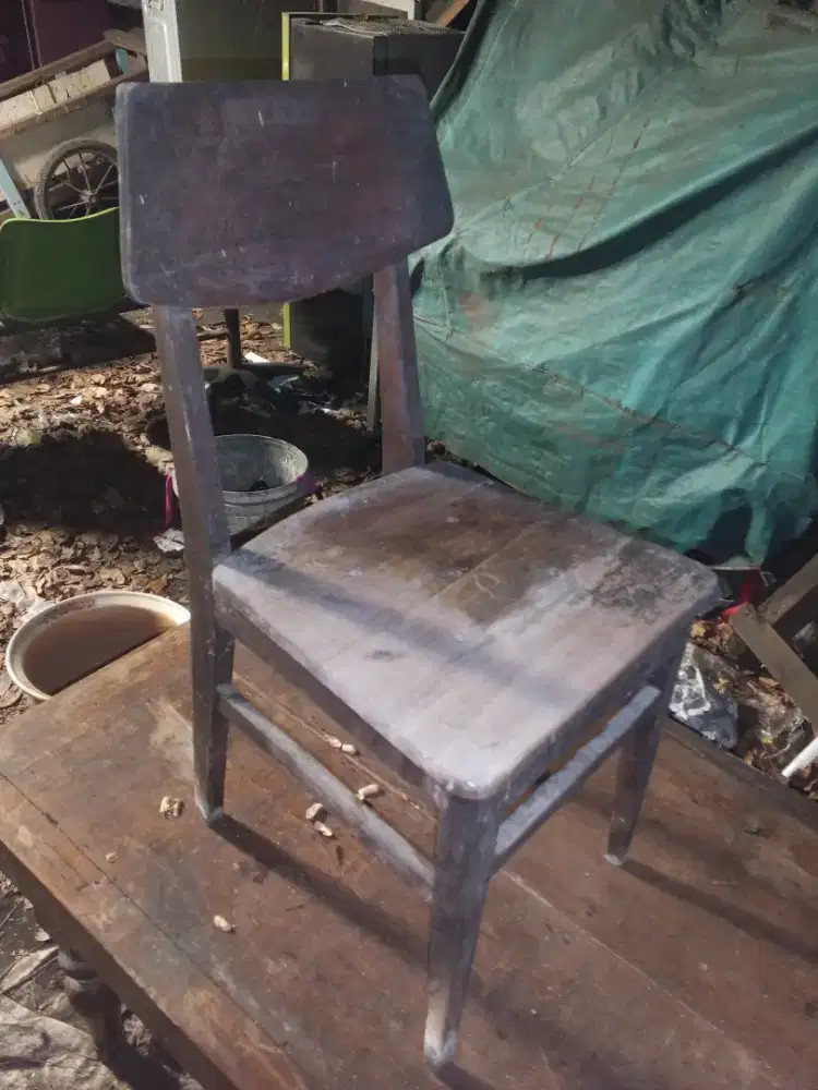 Lawas bangku jati jadul 1pc. Rp.150rb