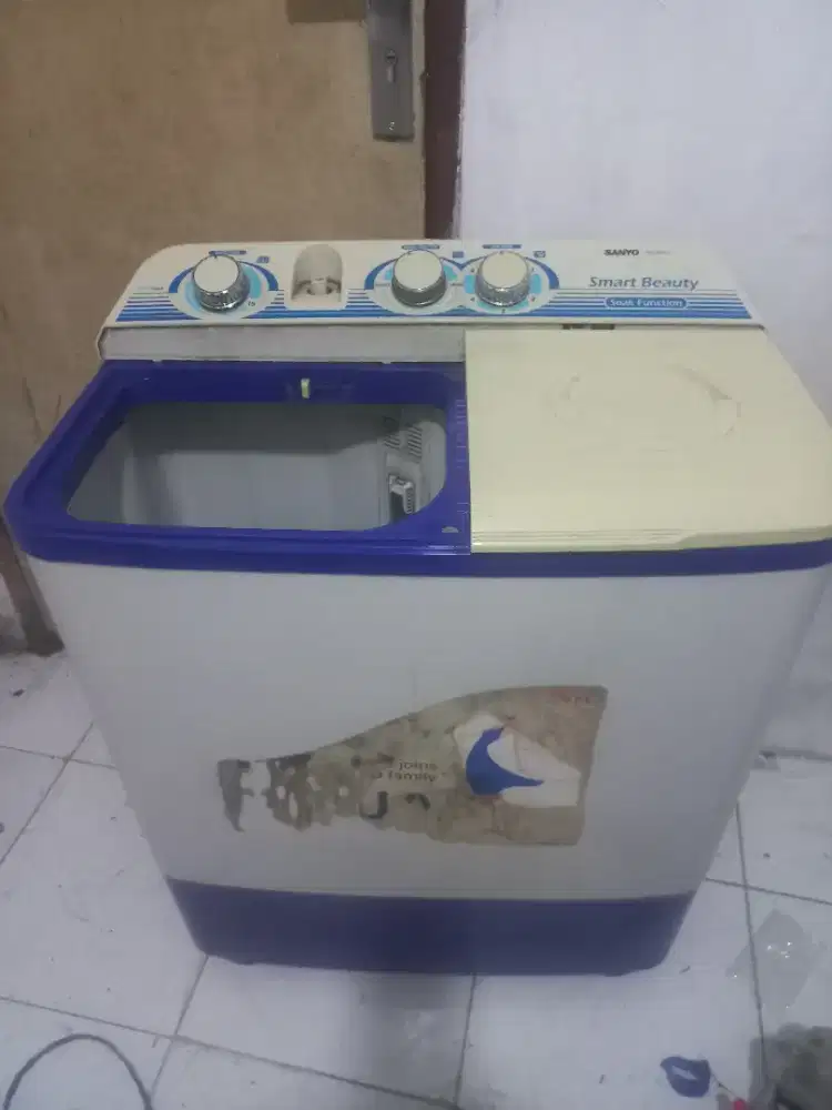 Mc sanyo 8 kg 2 tabung normal semua
