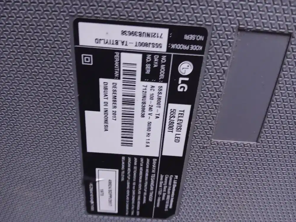 Dijual tv led merk lg 55in