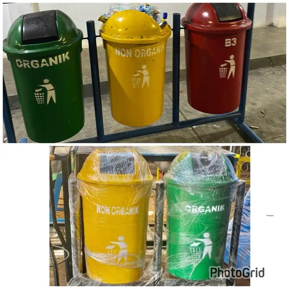 Tong sampah organik dan non organik (bs antr skitr medan)