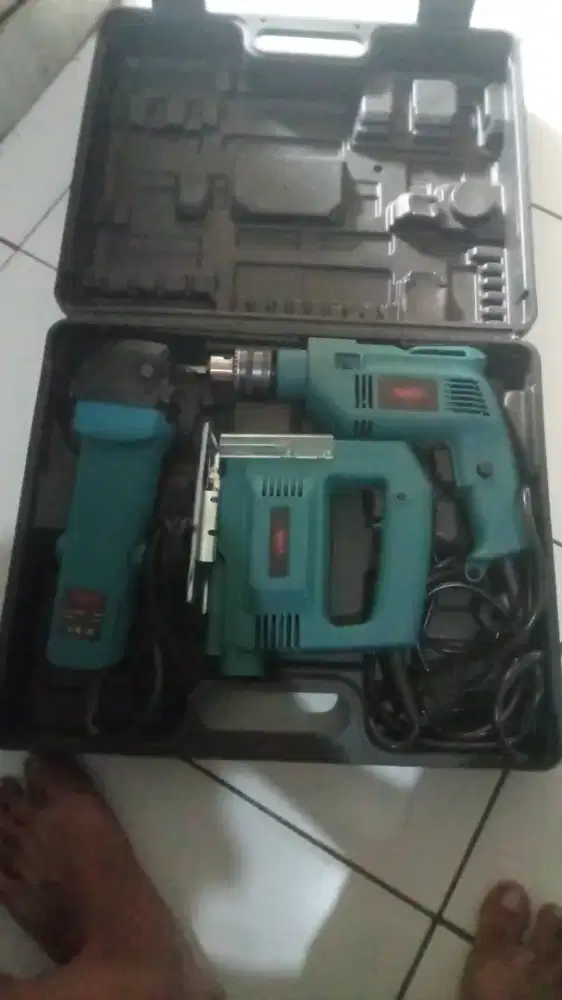 Set gerinda bor 3 mesin