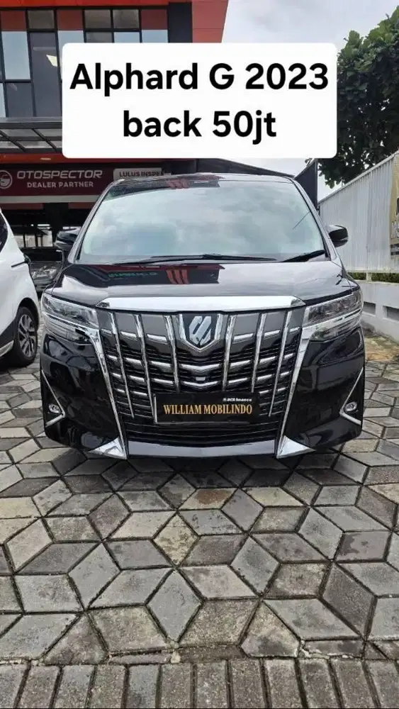 Toyota Alphard 2.5 G Tahun 2023 tangan pertama istimewa Hitam Metalik