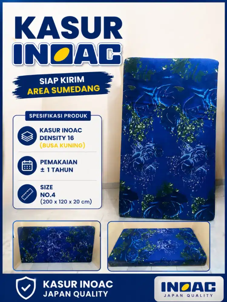 Kasur INOAC Density EPV 16, SIZE NO. 4 (BUSA KUNING)