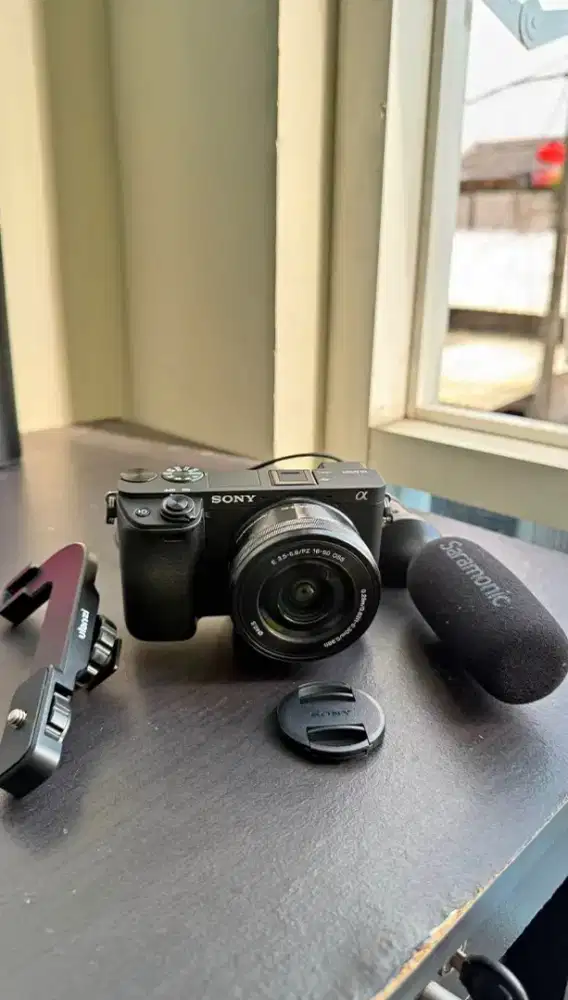 Sony A6400 + kit + tas SC 400 perak