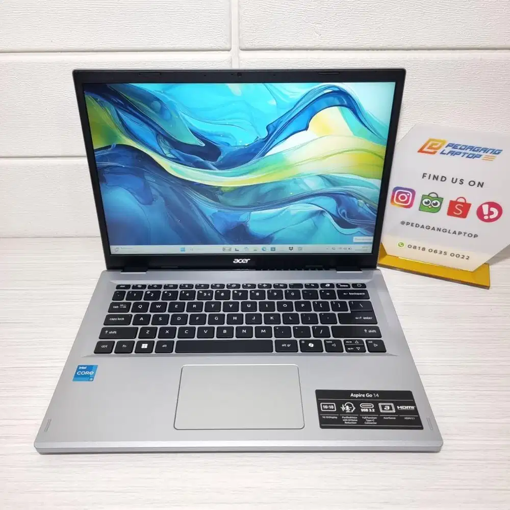 Laptop Acer Aspire Go 14 Intel core i3-N305 RAM 8GB SSD 512GB WUXGA