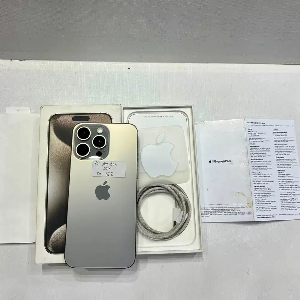 iphone 15 promax 256gb resmi ibox mulus like new full original