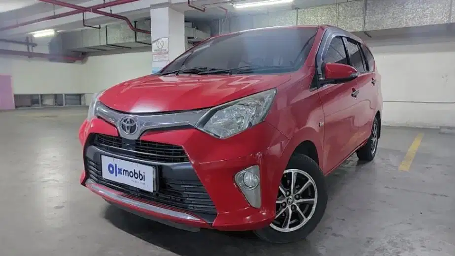 DP MURAH Toyota Calya 1.2 G Bensin-AT 2018 Merah CAGMD